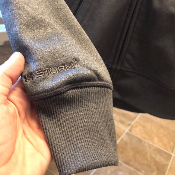 Men’s Small Under Armor zip up fleece lined hoodie - Picture 3 of 5